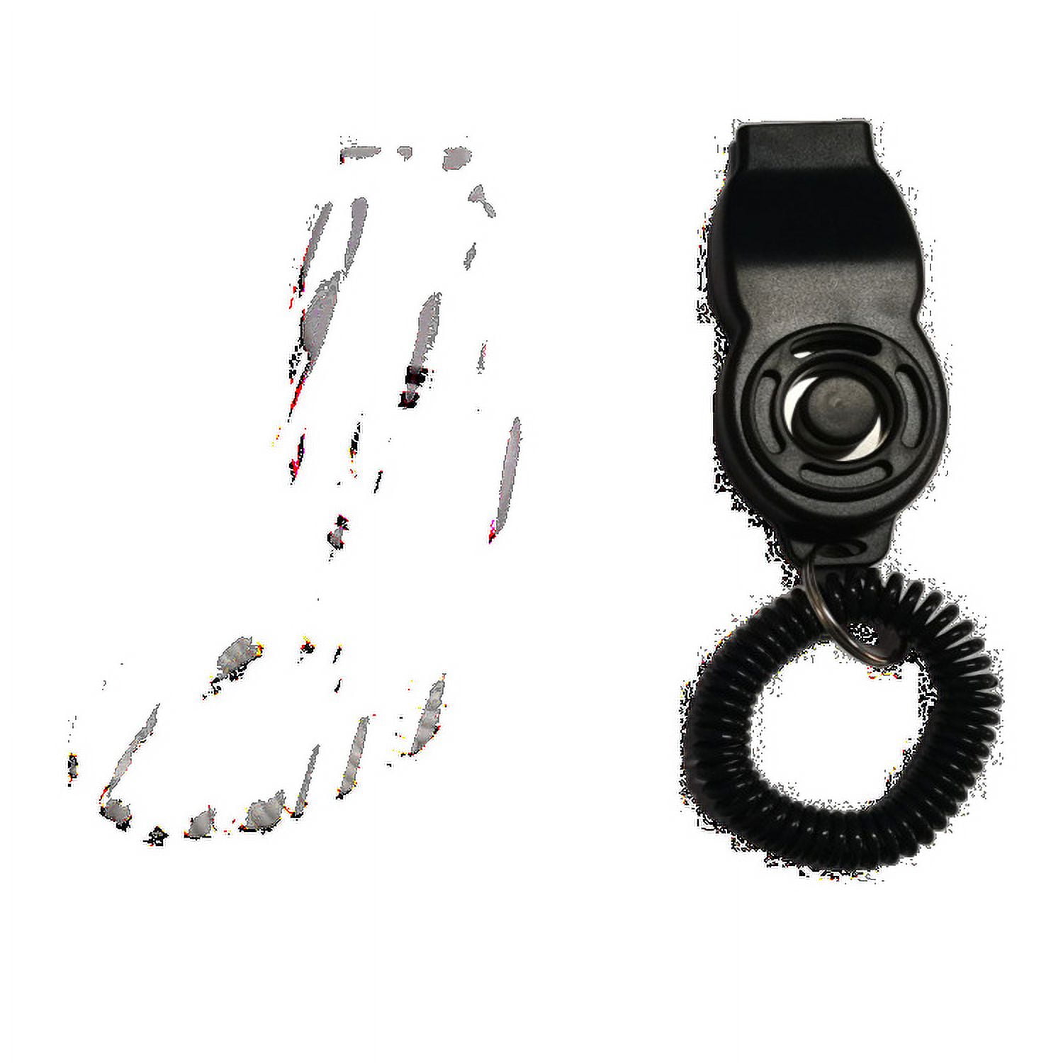 Dog training clicker and whistle in one, providing consistent positive