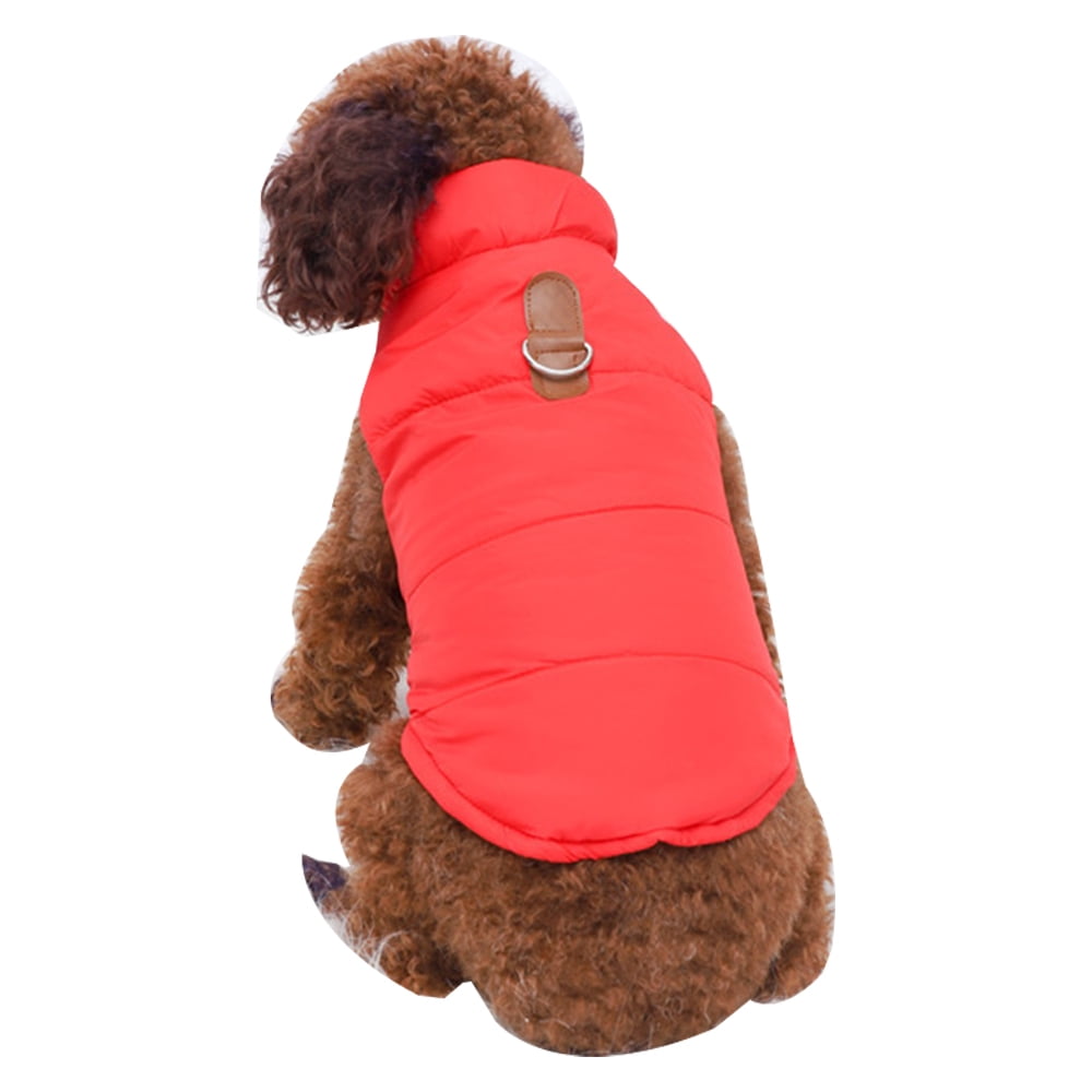 Dog vest cotton coat with lock button pet dog cotton vest velcro pet ...