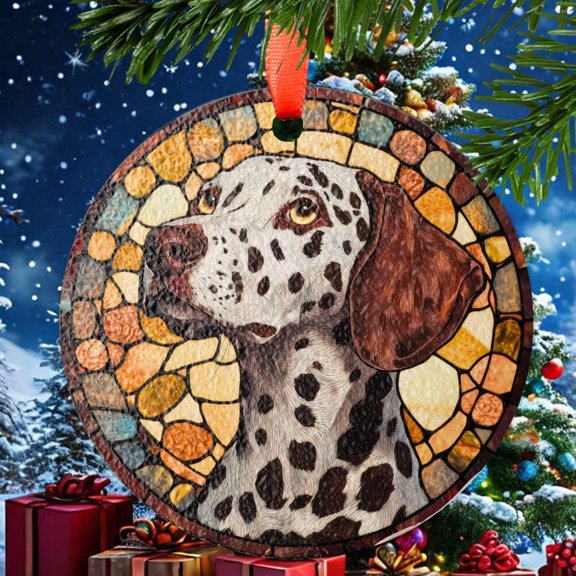 Dog21 Christmas Ornament, Ceramic/Acrylic Ornament, Mother’s Day Ornament, Love Day Home Decor, Celebration Hanging Decor, Treasured Memory 2025