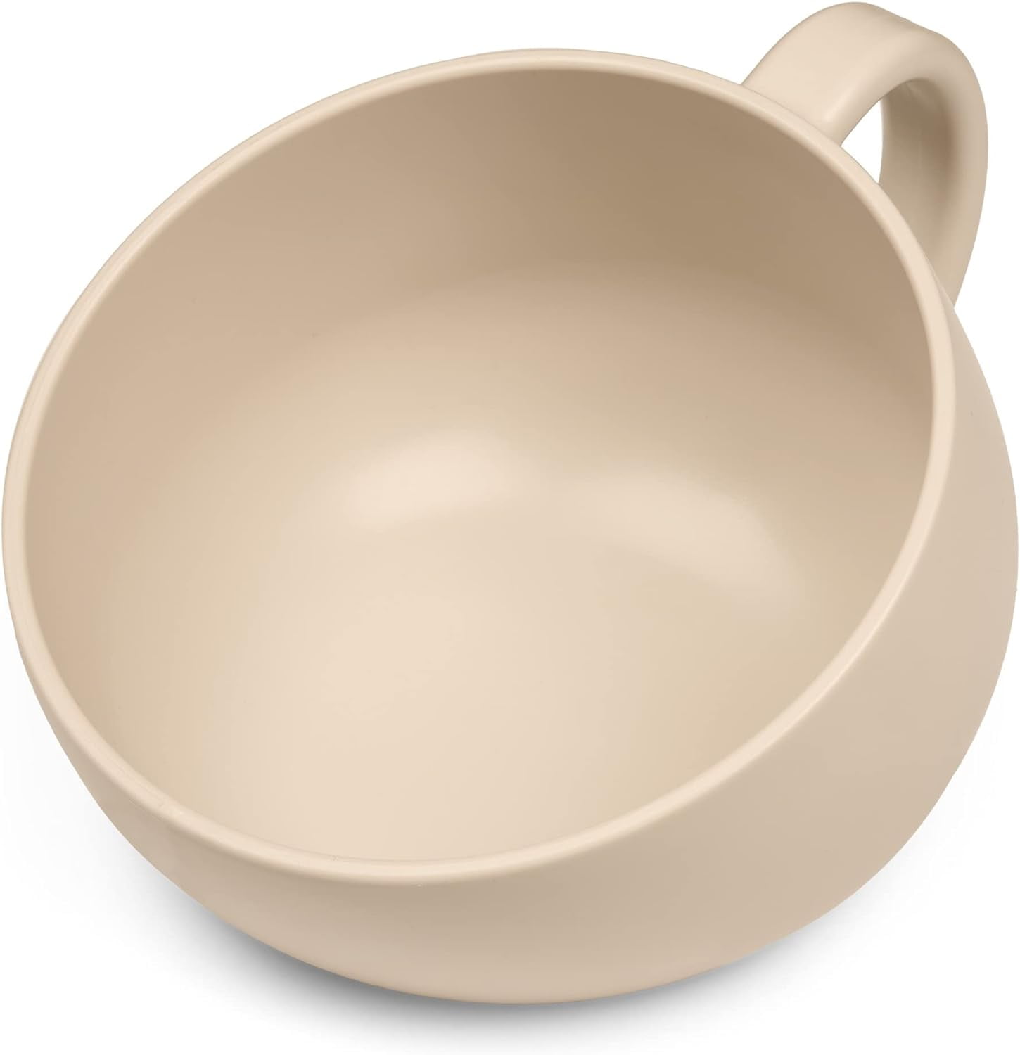 Large White Sand Non-Slip Dog Food and Water Bowl