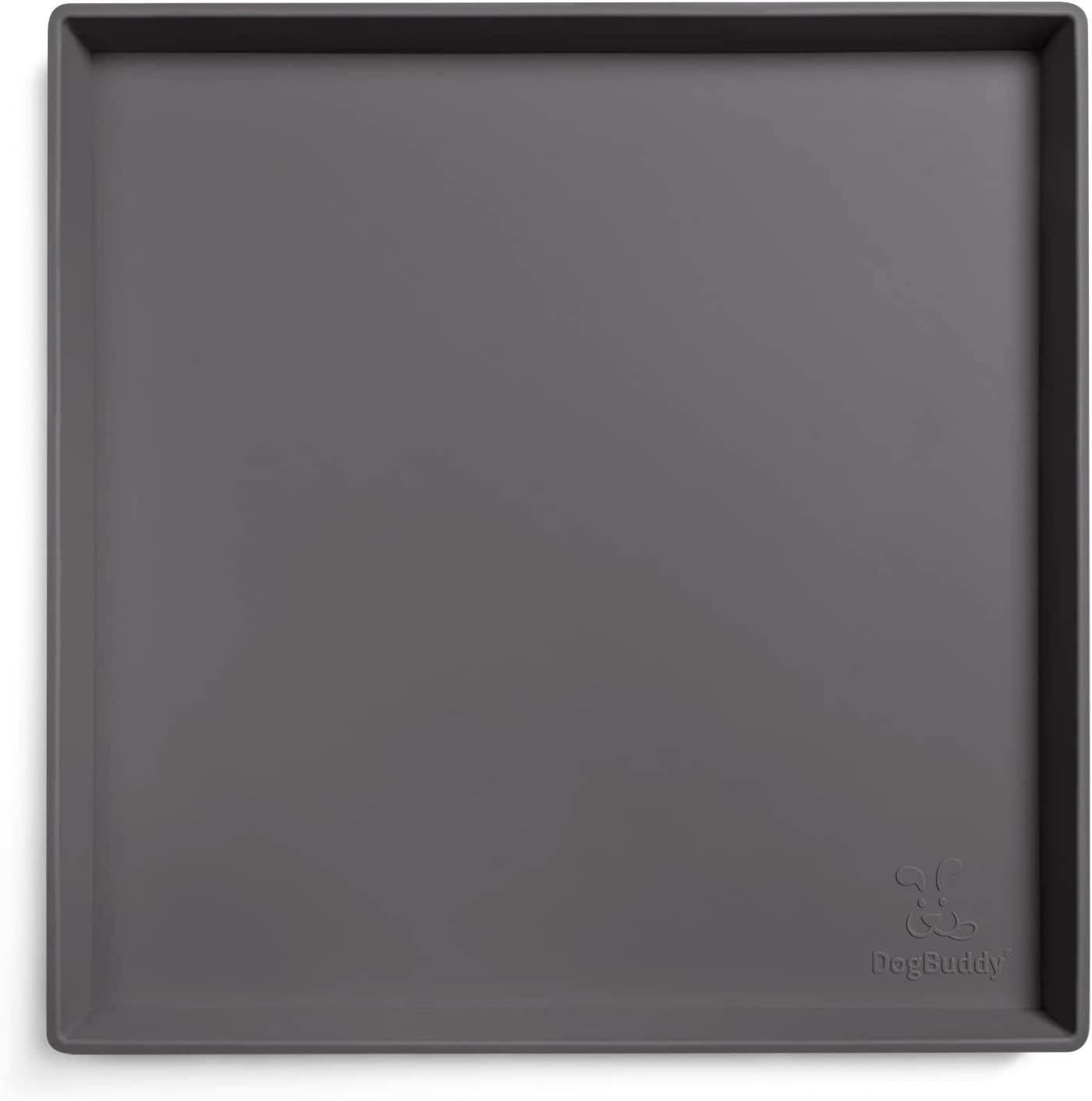 DogBuddy Dog Food Mat Waterproof Dog Mat for Dog Bowls, Silicone Mat