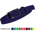 thumbnail image 1 of DogLine - Biothane Waterproof Dog Collar Strong Coated Nylon Webbing with Black Hardware Odor-Proof for Easy Care Clean High Performance Fits Small Medium Large Dogs(Purple: L: 12" - 15" |W 5/8"), 1 of 8