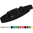 thumbnail image 1 of DogLine - Biothane Waterproof Dog Collar Strong Coated Nylon Webbing with Black Hardware Odor-Proof for Easy Care Clean High Performance Fits Small Medium Large Dogs(Black: L: 9" - 12" |W 1/2"), 1 of 8