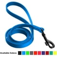 thumbnail image 1 of DogLine - Biothane Waterproof Dog Leash Strong Coated Nylon Webbing with Black Hardware Odor-Proof for Easy Care Clean High Performance for Small or Large Dogs(Blue: Width 1/2" | L: 72"(6ft)), 1 of 7