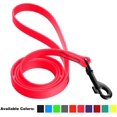 thumbnail image 1 of DogLine - Biothane Waterproof Dog Leash Strong Coated Nylon Webbing with Black Hardware Odor-Proof for Easy Care Clean High Performance for Small or Large Dogs(Neon Pink: Width 3/4" | L: 72"(6ft)), 1 of 7