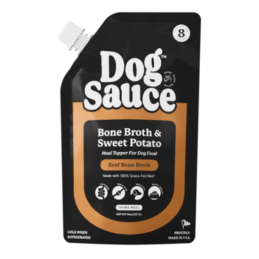 DogSauce Bone Broth Superfood Meal Topper, Beef Flavor, 8 oz
