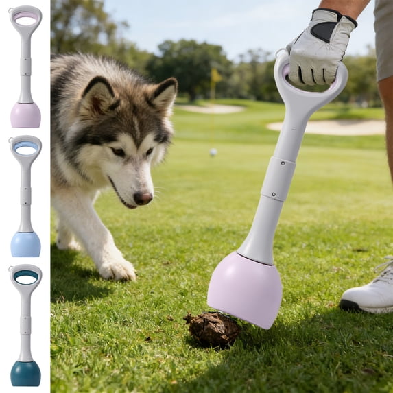 DogScooper Long Handle Plastic Pooper Scooper Foldable Pet Waste Picker Upper • Non-Stick Large CapacityShovel for Dogs & Cats