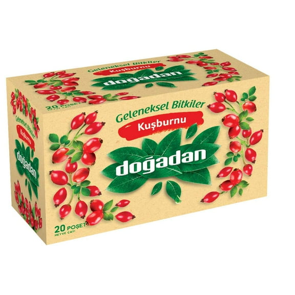 Dogadan Rose Hip Herbal Tea - 20 Tea Bags