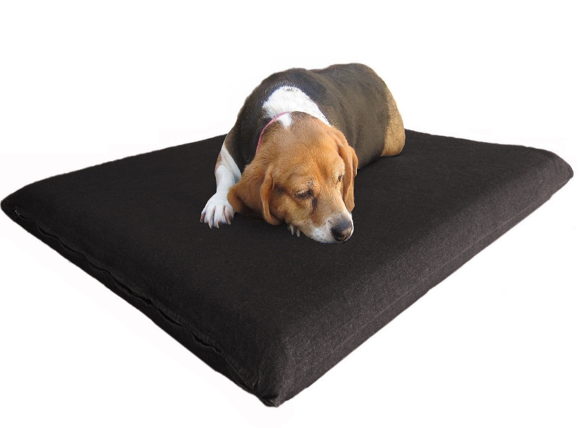 Dogbed4less 34"x27"x3" Memory Foam Platform Bed for Small to Medium Dog, Canvas Black Cover