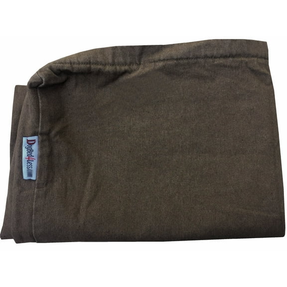 Dogbed4less 41"X27"X4" Size Brown Denim Washable External Replacement Cover Only