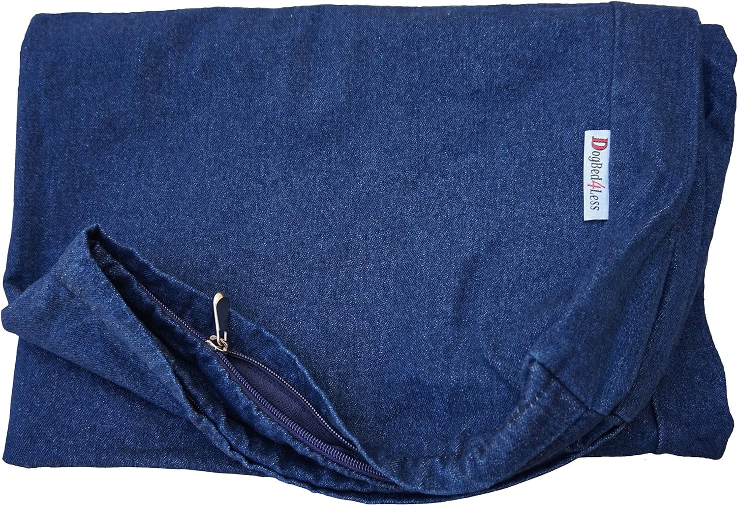 Extra Large Blue Denim Cotton Dog Bed Cover