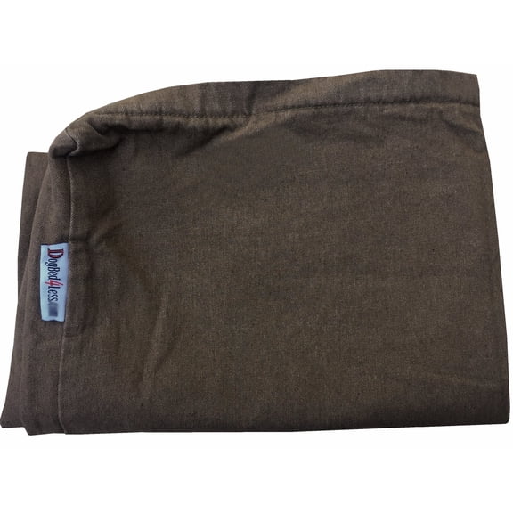 Dogbed4less 55"X37"X4" Size Brown Denim Washable External Replacement Cover Only