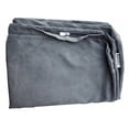 thumbnail image 1 of Dogbed4less 55"X47"X4" Size Gray Microsuede Washable External Replacement Cover Only, 1 of 7
