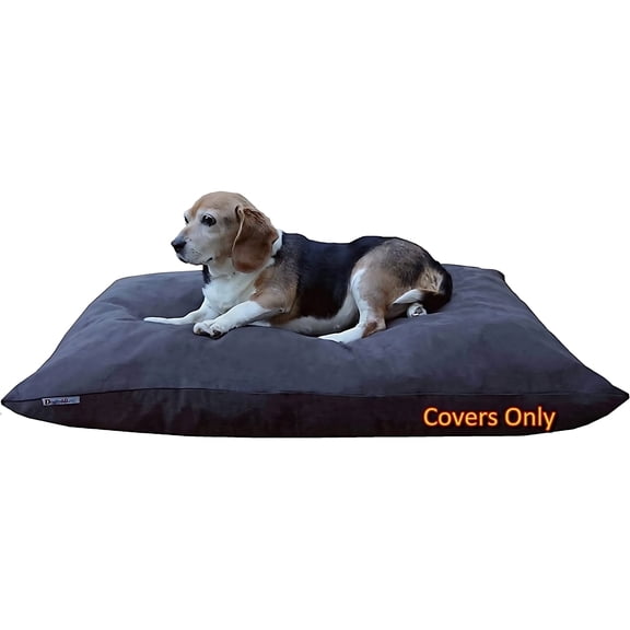 Dogbed4less DIY Pet Pillow Covers, Espresso Zipper Duvet + Waterproof Liner, Medium or Large Dogs