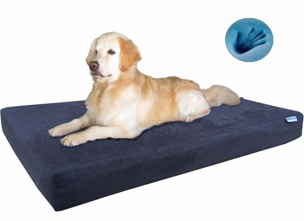 Dogbed4less Memory Foam Pet Bed Mattress for Small Medium Large XL Dog, Crate & Waterproof Case