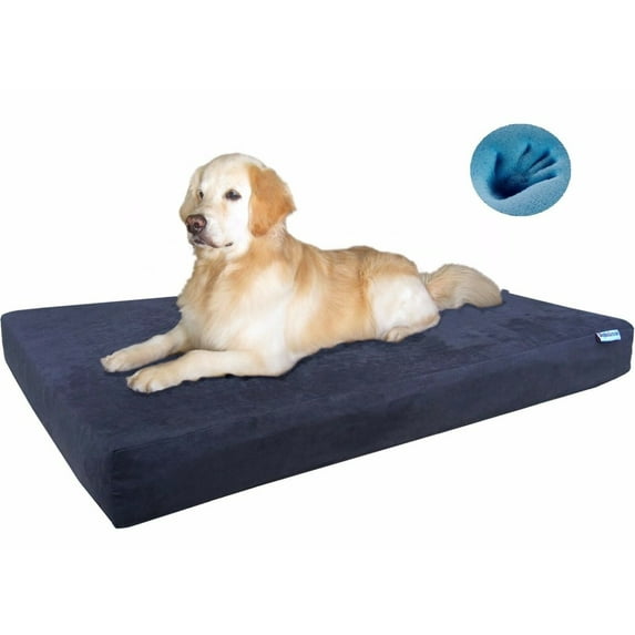 Dogbed4less Memory Foam Pet Bed for Small Medium Large XL Dog & Waterproof Case