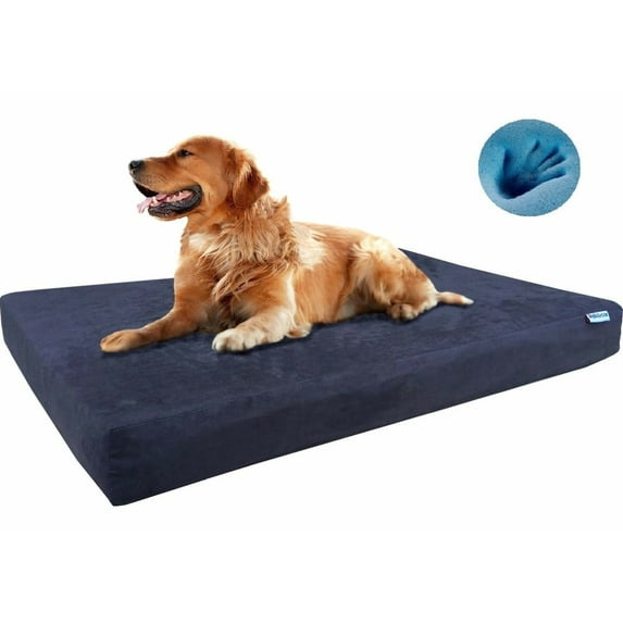Dogbed4less Memory Foam Pet Bed for Small Medium Large XL Dog & Waterproof Case