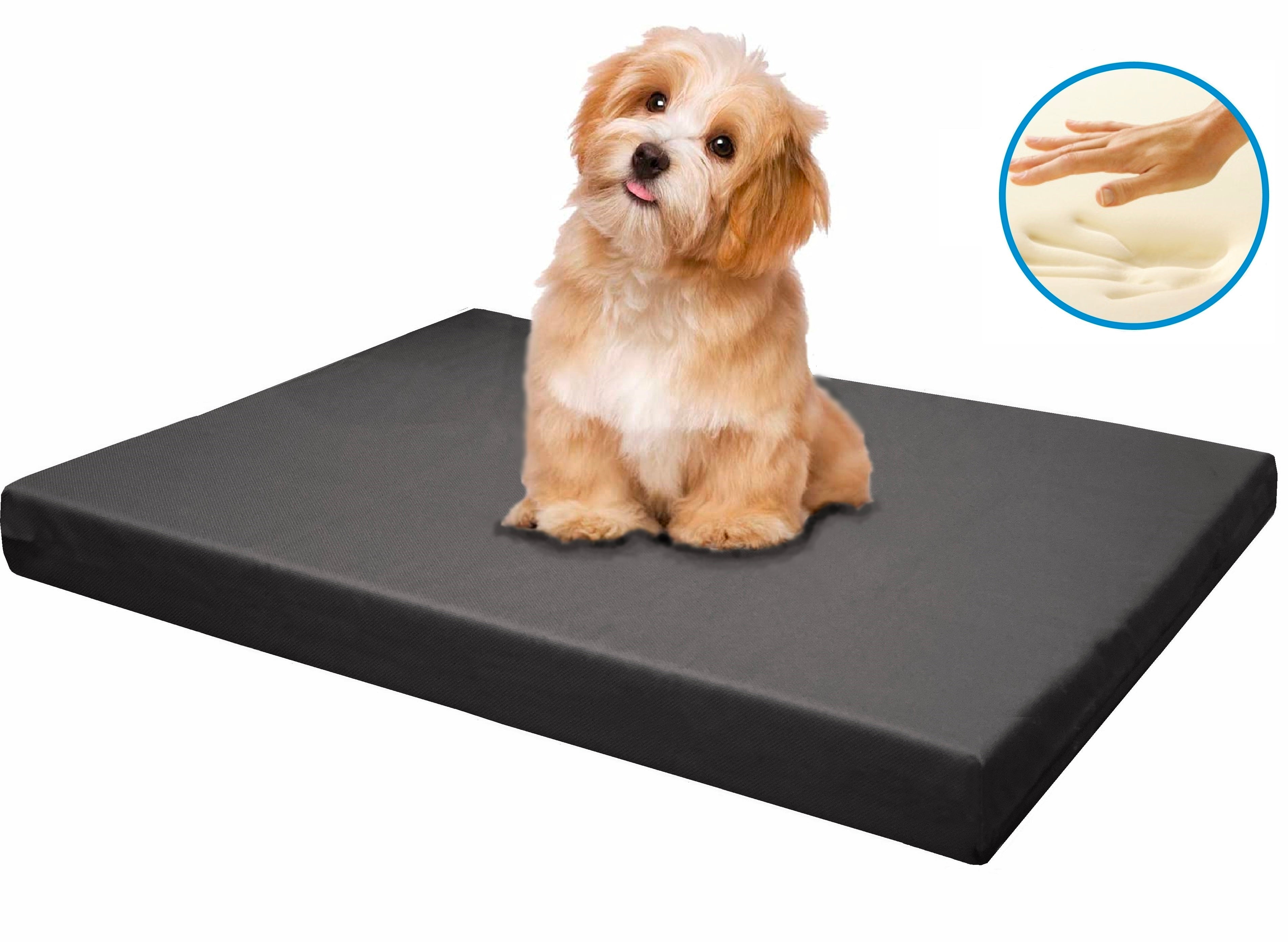 Dogbed4less Memory Foam Platform 34"x27"x3" Dog Bed, Crate Mattress ...