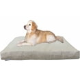 thumbnail image 1 of Dogbed4less Shredded Memory Foam 55"x47" Dog Bed Pillow with Khaki Suede Cover, 1 of 7