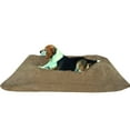thumbnail image 1 of Dogbed4less Shredded Memory Foam Pillow 48"x29" Dog Bed with Brown Microsuede Cover, 1 of 6