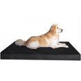 thumbnail image 1 of Dogbed4less XXL Orthopedic Waterproof Memory Foam Dog Crate Bed Black Durable Washable Cover 55x37x4, 1 of 8