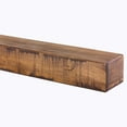thumbnail image 1 of Dogberry Collections Rustic Fireplace Mantel Shelf aged oak 36" Oak Finish, Wood Finish Wood, Solid Wood Rustic Mantel, 1 of 5