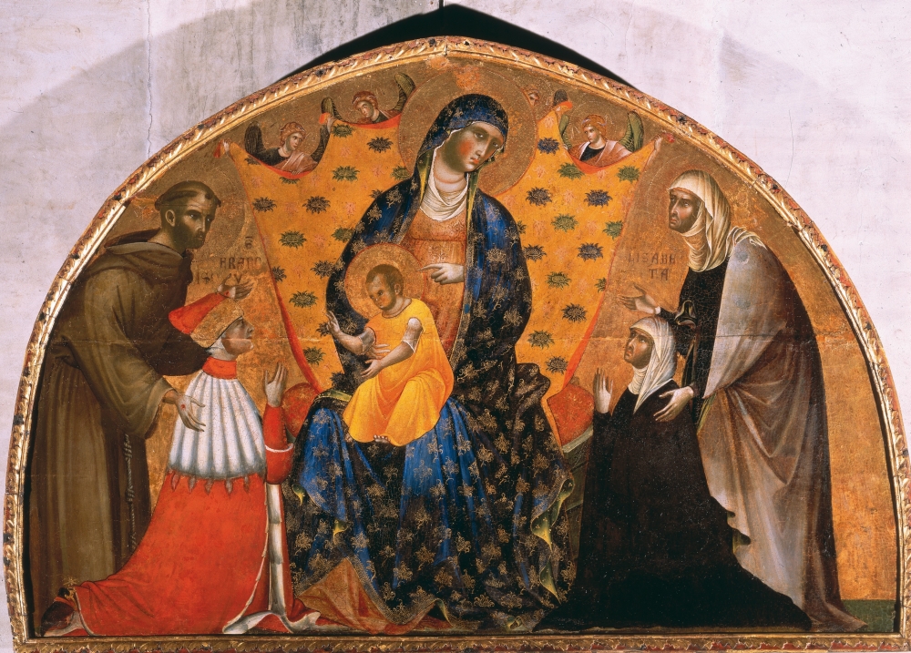 Doge Francesco Dandolo And His Wife Presented To The Madonna Canvas Art -  (36 x 24)