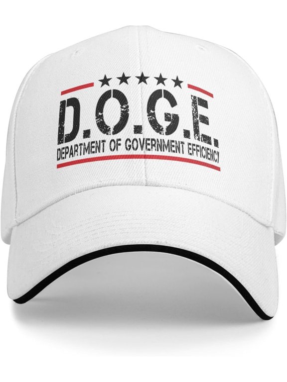 Doge Hat Department-of-Government-Efficiency Baseball Cap Fashion D-O-G-E Graphic Trucker Hats Unisex Black