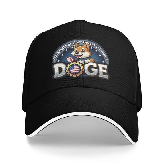 Doge Logo Unisex Sandwich Cap Classic Baseball Capunisex Adjustable Casquette Dad Hat