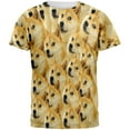 thumbnail image 1 of Doge Meme All Over Adult T-Shirt, 1 of 2