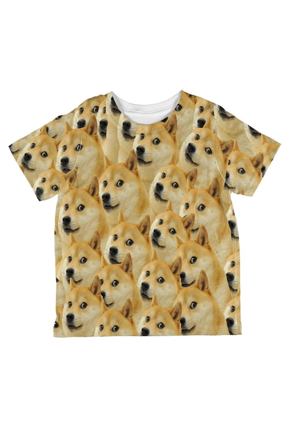 Doge Meme All Over Toddler T Shirt Multi 4T