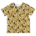 thumbnail image 1 of Doge Meme All Over Toddler T Shirt, 1 of 2