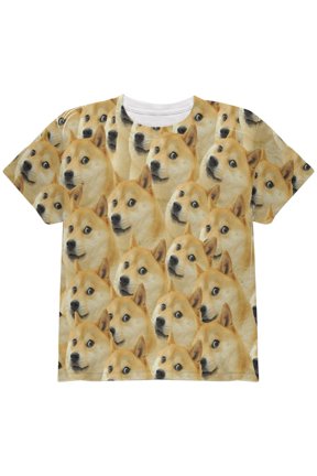 Doge Meme Funny All Over Youth T Shirt Multi YSM