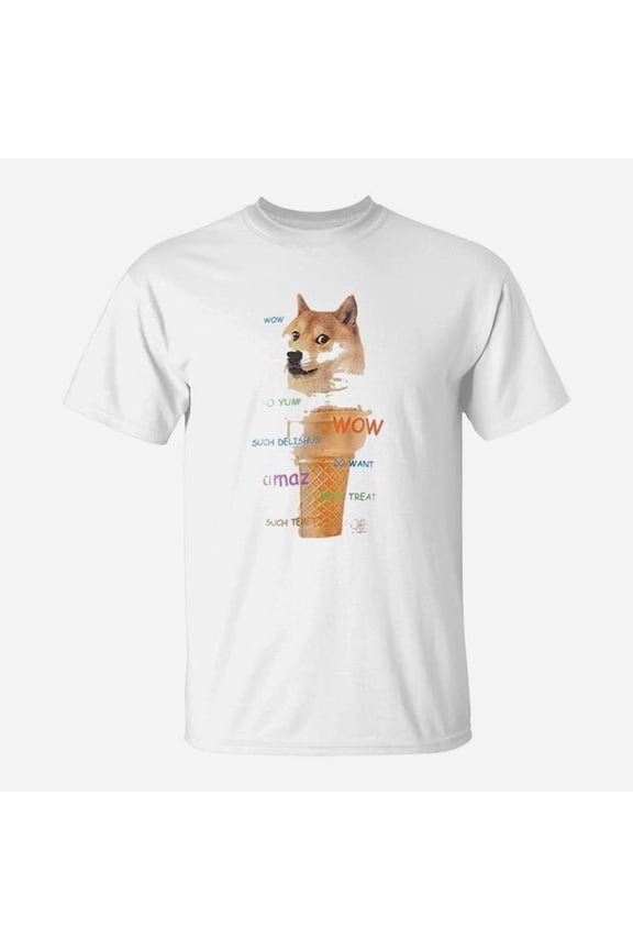 Doge Meme In A Cone TShirt
