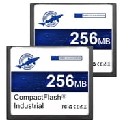 Dogfish 2 Pack 256MB Compact Flash Memory Card High Performance Industrial CF Type I Card FAT16 for Industrial Equipment and Vintage Digital Cameras
