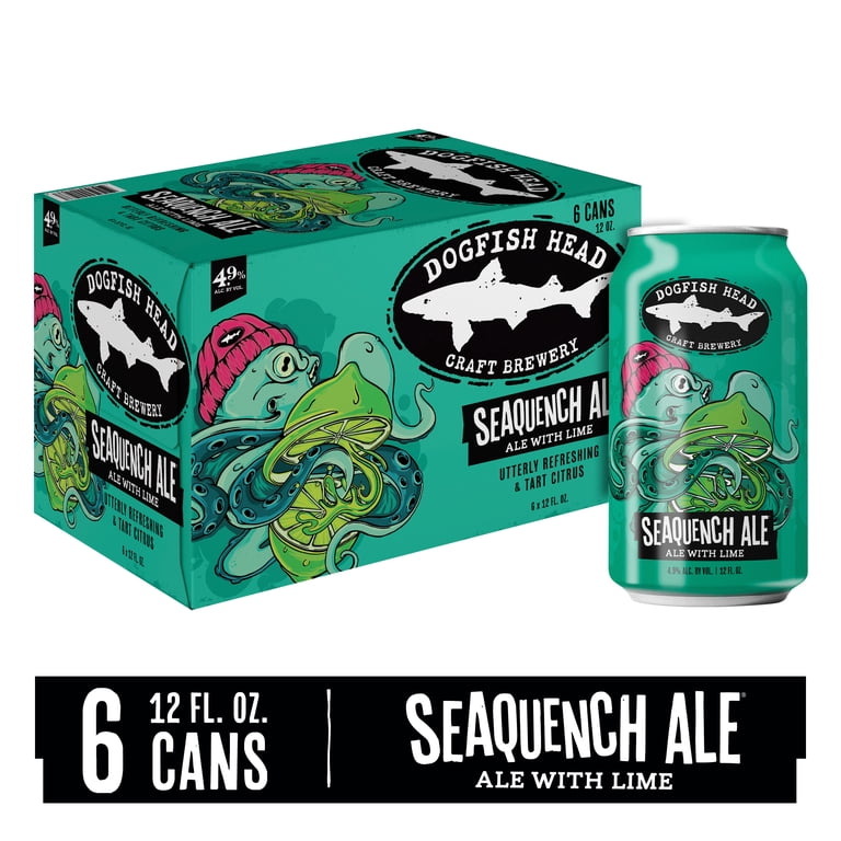 Dogfish Head SeaQuench Ale Session Sour Craft Beer 6 Pack 12 fl oz