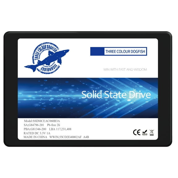 Dogfish SSD 4TB SATA3 2.5 inch Internal Solid State Drive SATAIII 6 Gb/s High-Performance 7MM Height SSD (4TB, 2.5''SATA3)