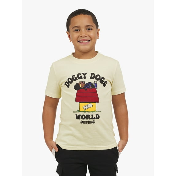 Dogg Supply Boys Short Sleeve Doggy Dogg World Graphic T-Shirt, Sizes XS-XXL