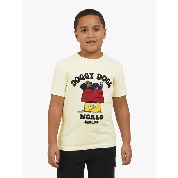 Dogg Supply Boys Short Sleeve Doggy Dogg World Graphic T-Shirt, Sizes XS-XXL