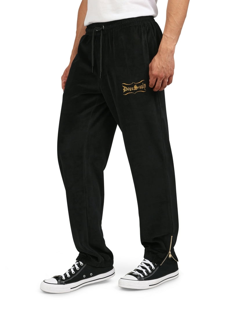 Dogg Supply Men's Big Men's Pull-On Velour Sweatpants with