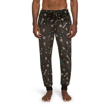 Dogg Supply Men's Microfleece Pull-On Sleep Joggers with Pockets, Sizes XS-3XL