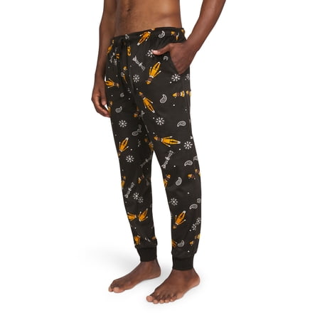 Dogg Supply Men's Microfleece Pull-On Sleep Joggers with Pockets, Sizes XS-3XL