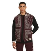 Dogg Supply All Gender Paisley Fleece Varsity Jacket, Men's Sizes XS-3XL