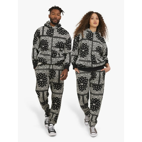 Dogg Supply by Snoop Dogg All Gender Bandana Print Popover Hoodie Sweatshirt, Sizes XS-5XL