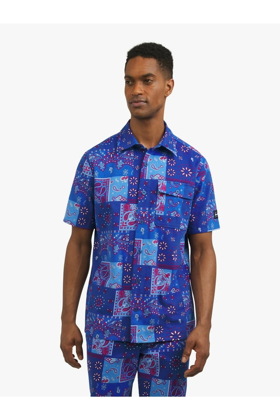by Snoop Dogg Bandana Paisley Shirt, Men's Sizes XS - 5XL