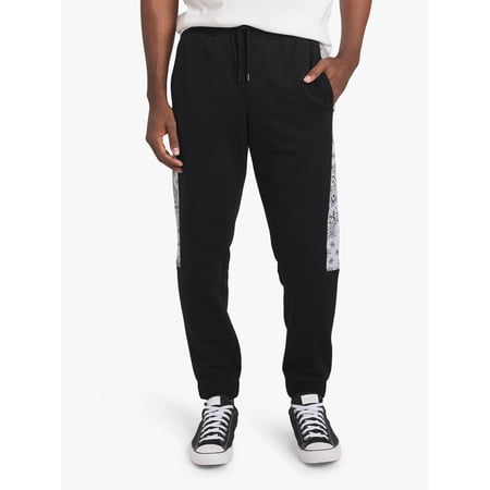 Dogg Supply by Snoop Dogg All-Gender Men's and Women's Extended Size Bandana Print Fleece Joggers, Sizes 4XL-5XL