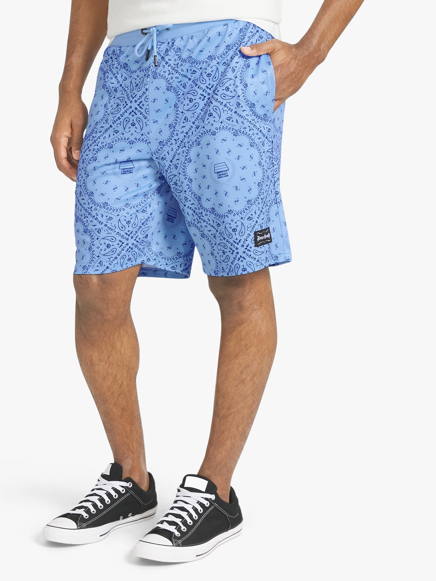 Dogg Supply by Snoop Dogg Big Men's Bandana Print Mesh Shorts, Sizes 4XL - 5XL
