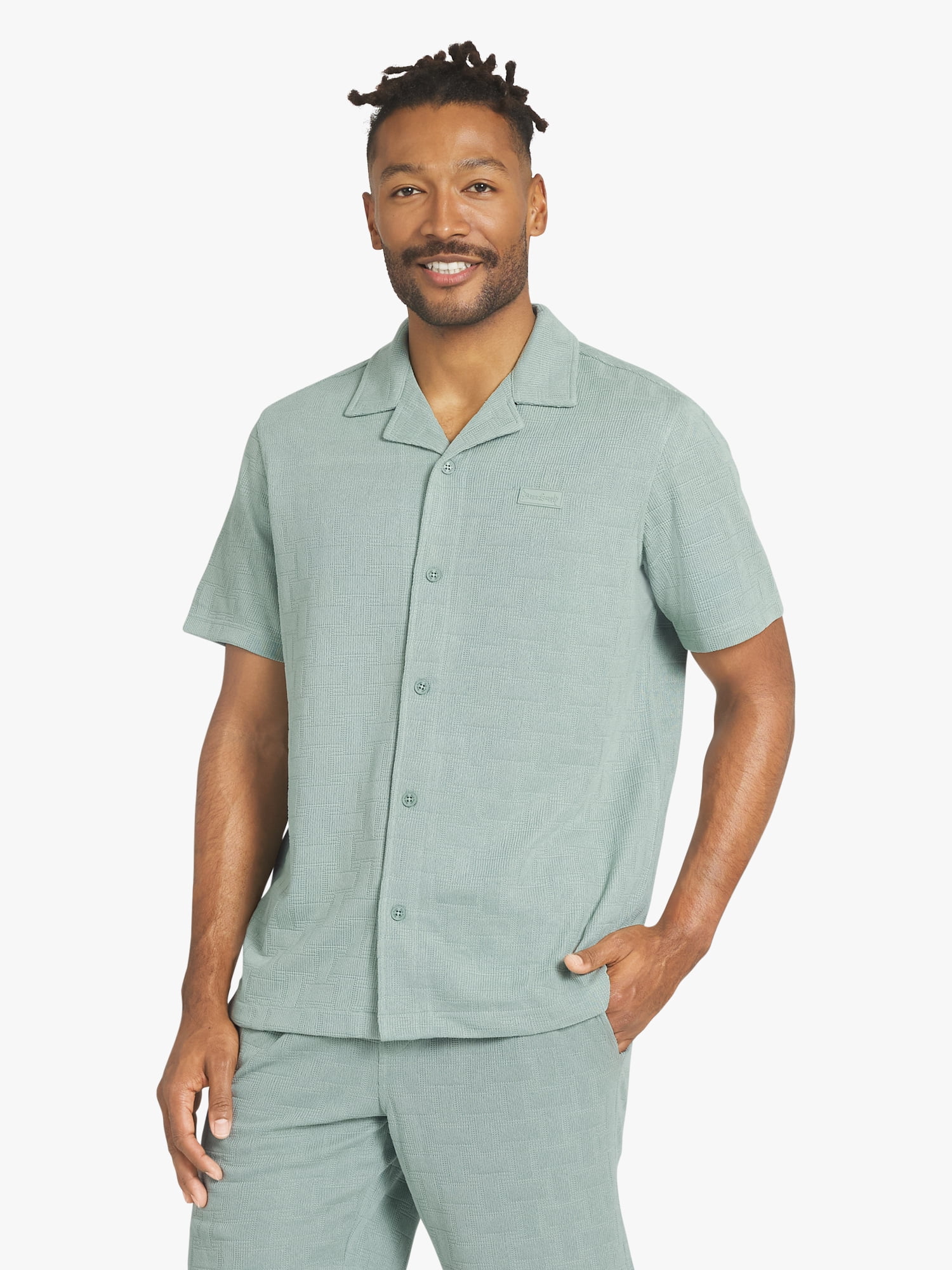 Dogg Supply by Snoop Dogg Big Men's Jacquard Knit Shirt, Sizes 4XL - 5XL