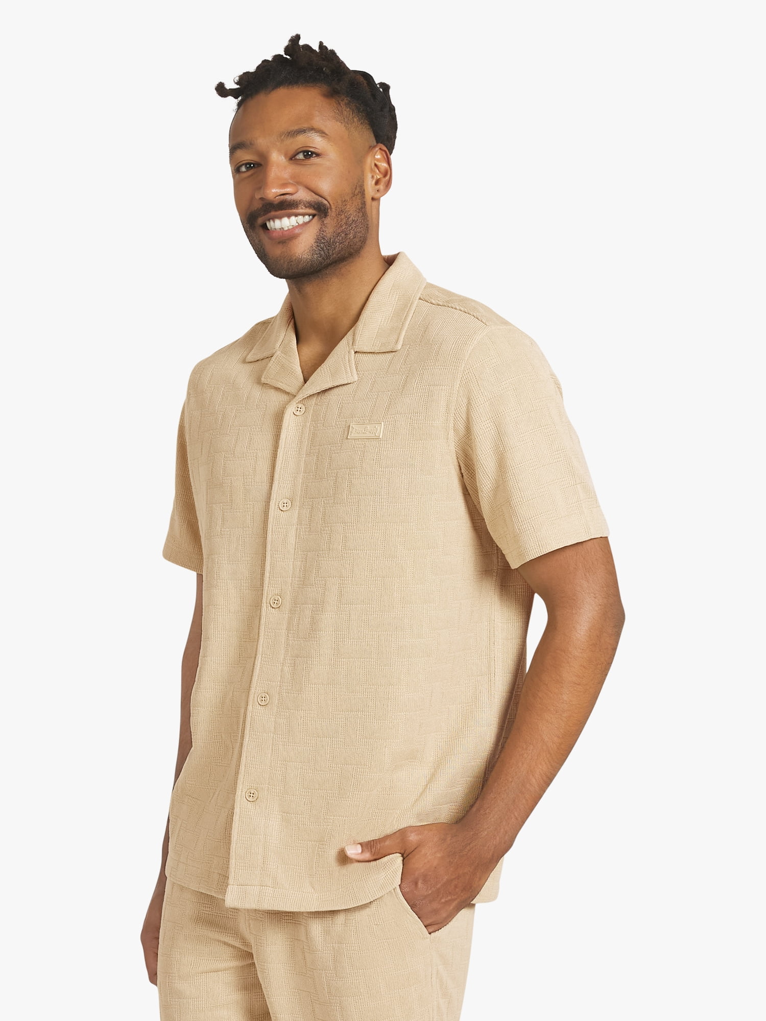 Dogg Supply by Snoop Dogg Big Men's Jacquard Knit Shirt, Sizes 4XL ...