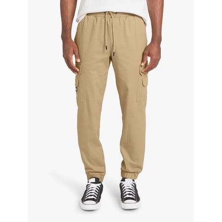 Dogg Supply by Snoop Dogg All-Gender Men's and Women's Extended Size Stretch Twill Cargo Joggers, Sizes 4XL-5XL